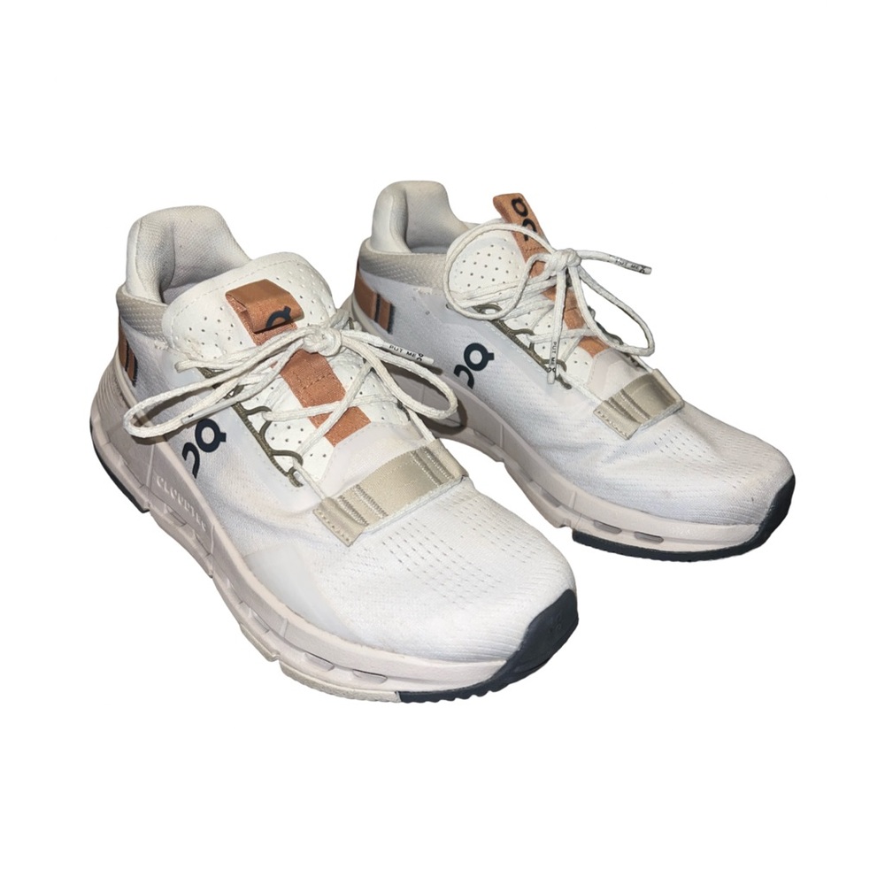 Cloudnova 2 Running White and Tan Athletic Shoes